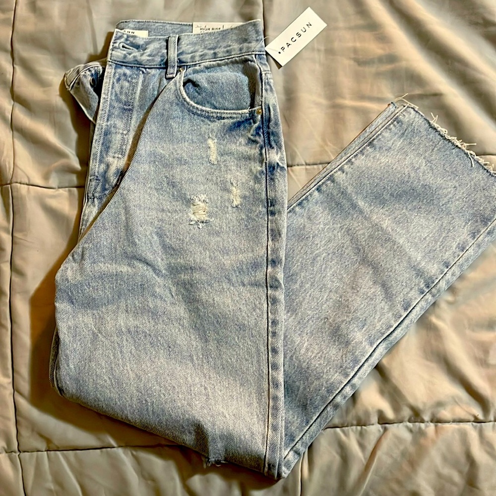 Pacsun High Rise Straight Jeans